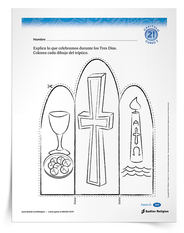 Actividad <em>Triduo tríptico</em>