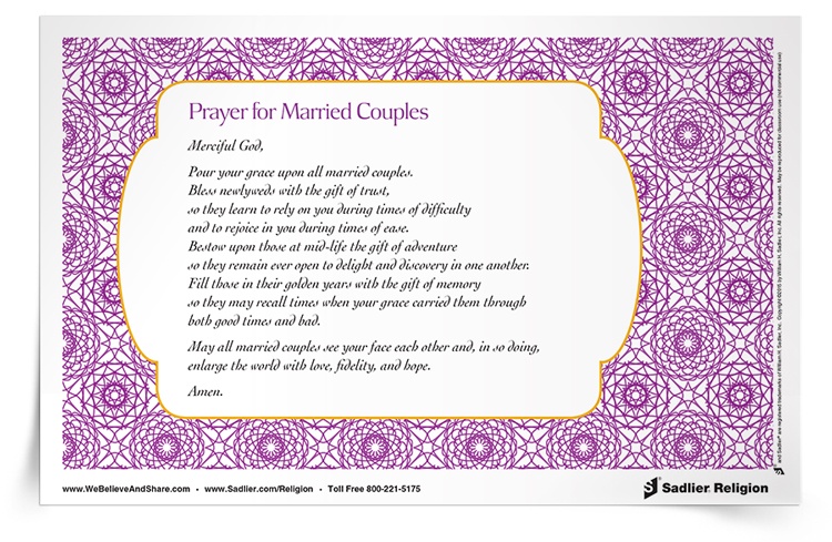 <em>Prayer for Married Couples</em> Prayer Card