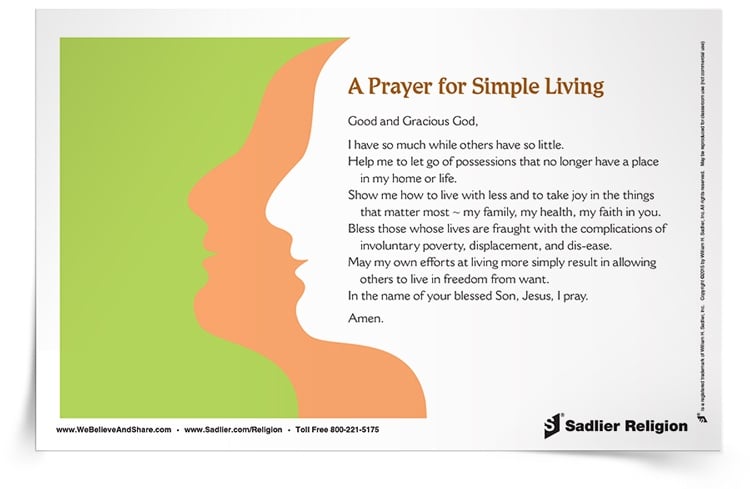 <em>Prayer for Simple Living</em> Prayer Cards