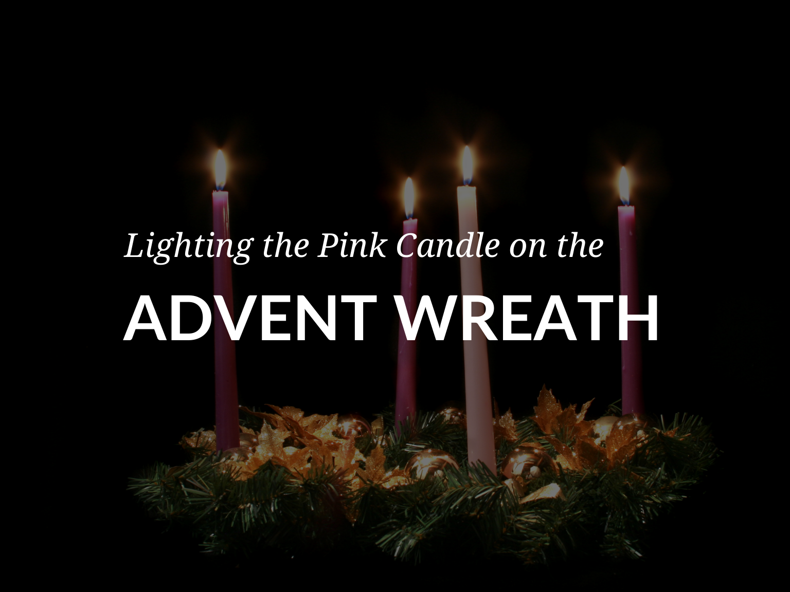 first sunday of advent candle