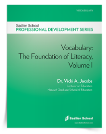 Vocabulary: The Foundation of Literacy, Volume I eBook