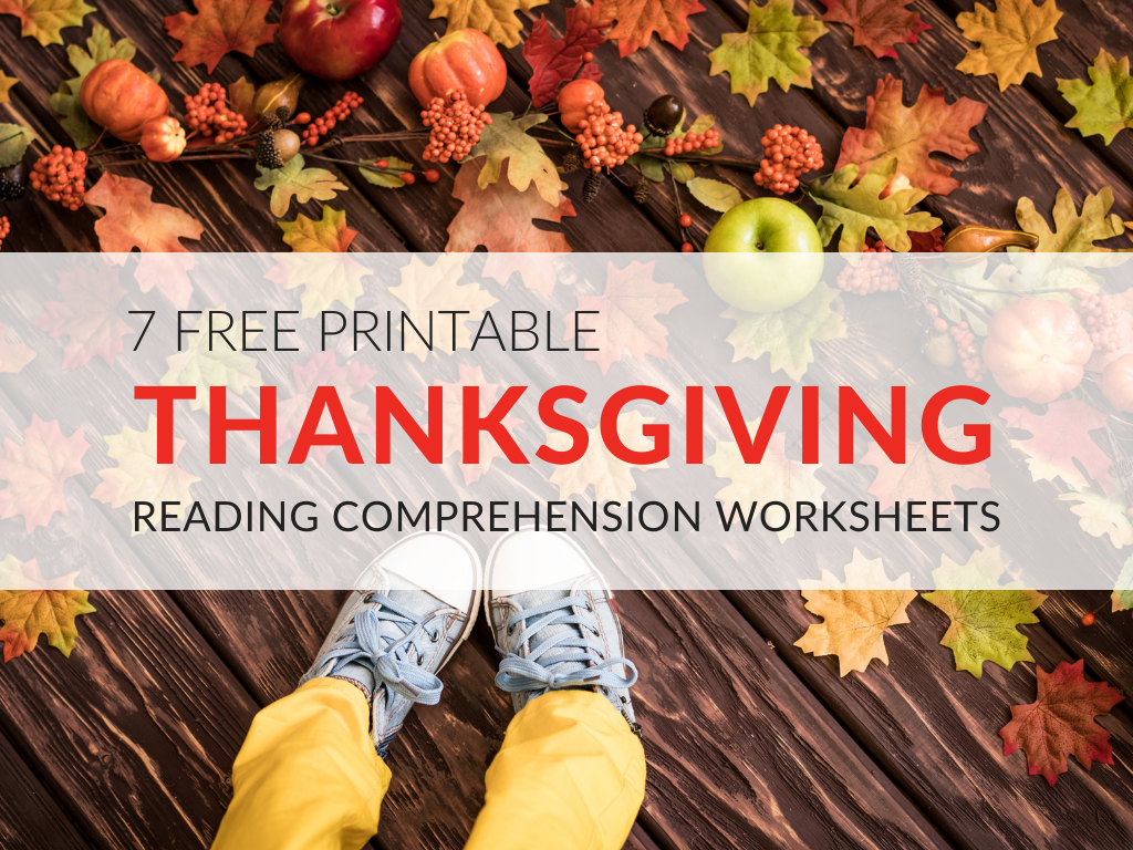 thanksgiving reading comprehension worksheets for grades 1 5 pdf printables